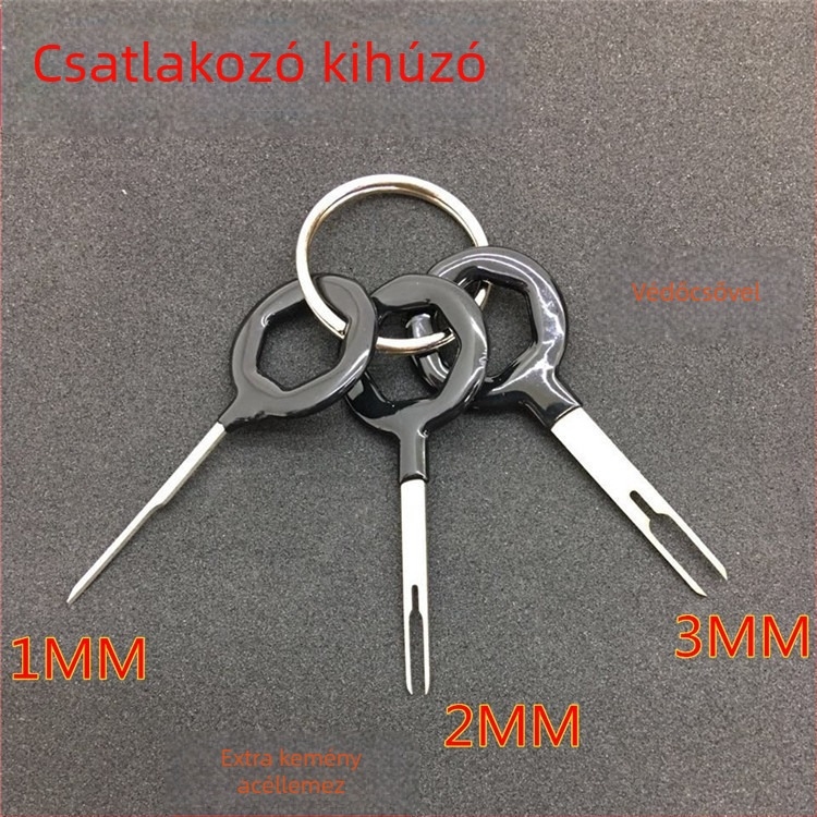 Gépjármű csatlakozó pin kinyerő eszköz – fém kivitel, általános célú (Fém; Általános célú)