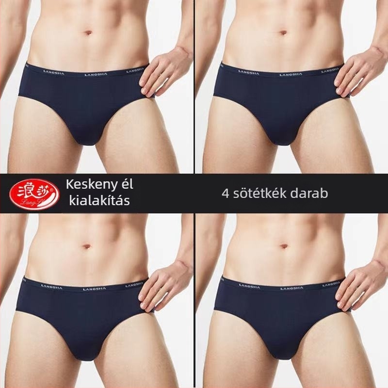 Férfi alsónemű – bambusz rostból, légáteresztő, kötött, középmagas derék