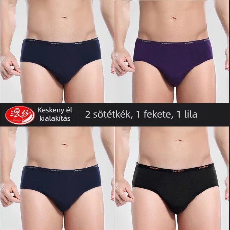 Férfi alsónemű – bambusz rostból, légáteresztő, kötött, középmagas derék