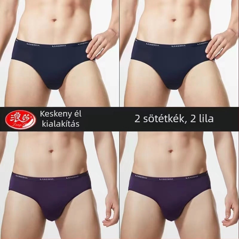 Férfi alsónemű – bambusz rostból, légáteresztő, kötött, középmagas derék