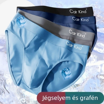 Férfi alsónemű – Ice Silk anyagú grafénnel vagy bambusz szénnel, nyárra vékony fazon, plusz méret
