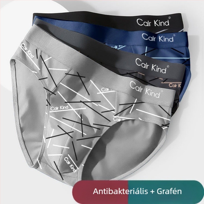 Férfi alsónemű – Ice Silk anyagú grafénnel vagy bambusz szénnel, nyárra vékony fazon, plusz méret