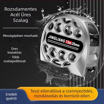 Üreges rozsdamentes acél mérőszalag, vízálló, ütésálló, magas pontosságú, tokban