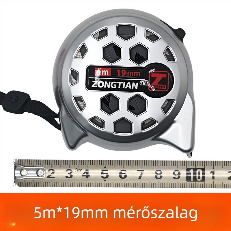 Üreges rozsdamentes acél mérőszalag, vízálló, ütésálló, magas pontosságú, tokban