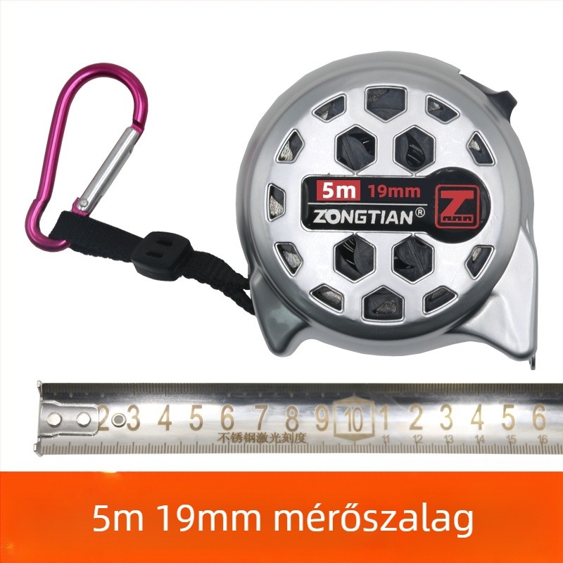Üreges rozsdamentes acél mérőszalag, vízálló, ütésálló, magas pontosságú, tokban