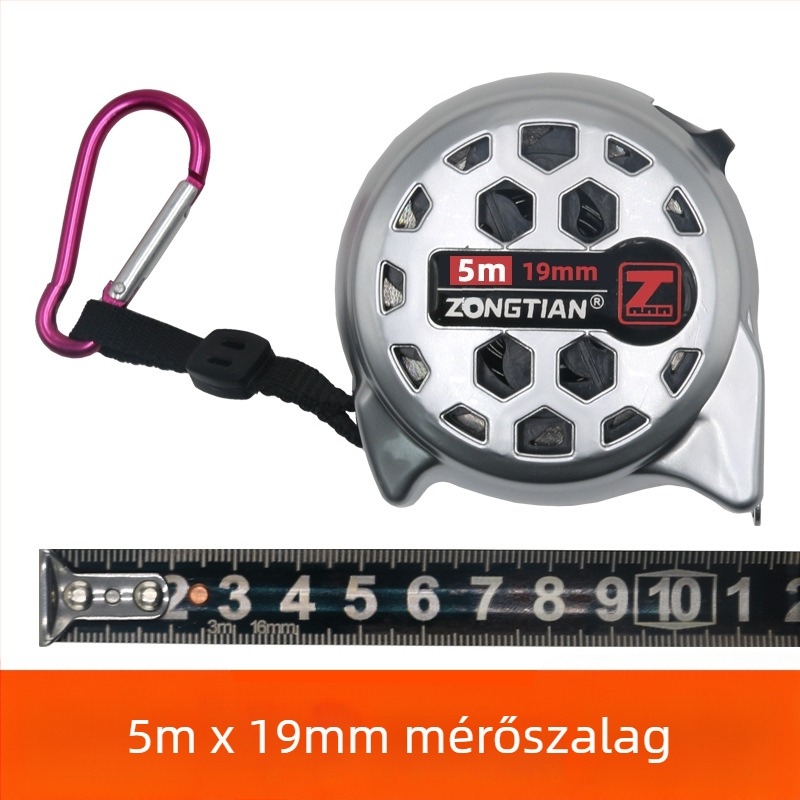 Üreges rozsdamentes acél mérőszalag, vízálló, ütésálló, magas pontosságú, tokban