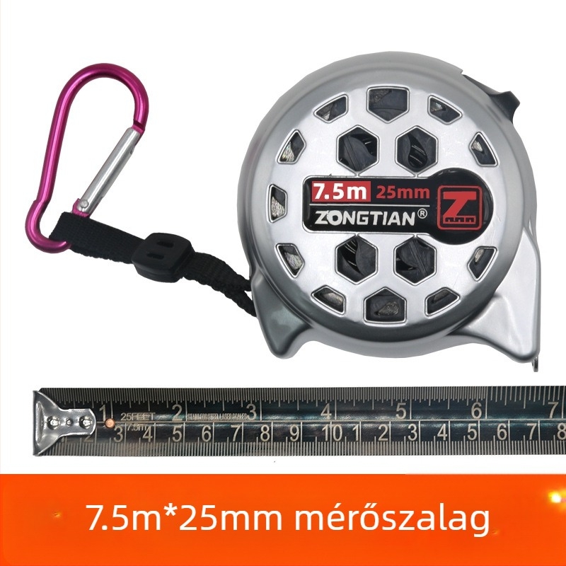 Üreges rozsdamentes acél mérőszalag, vízálló, ütésálló, magas pontosságú, tokban