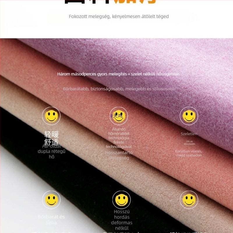 Fűtőszálas termikus alsóruha készlet férfiak és nők számára, pamut alapanyag, extra vastag anyag 501–600 g/m², velúr bélés, hosszú ujjak