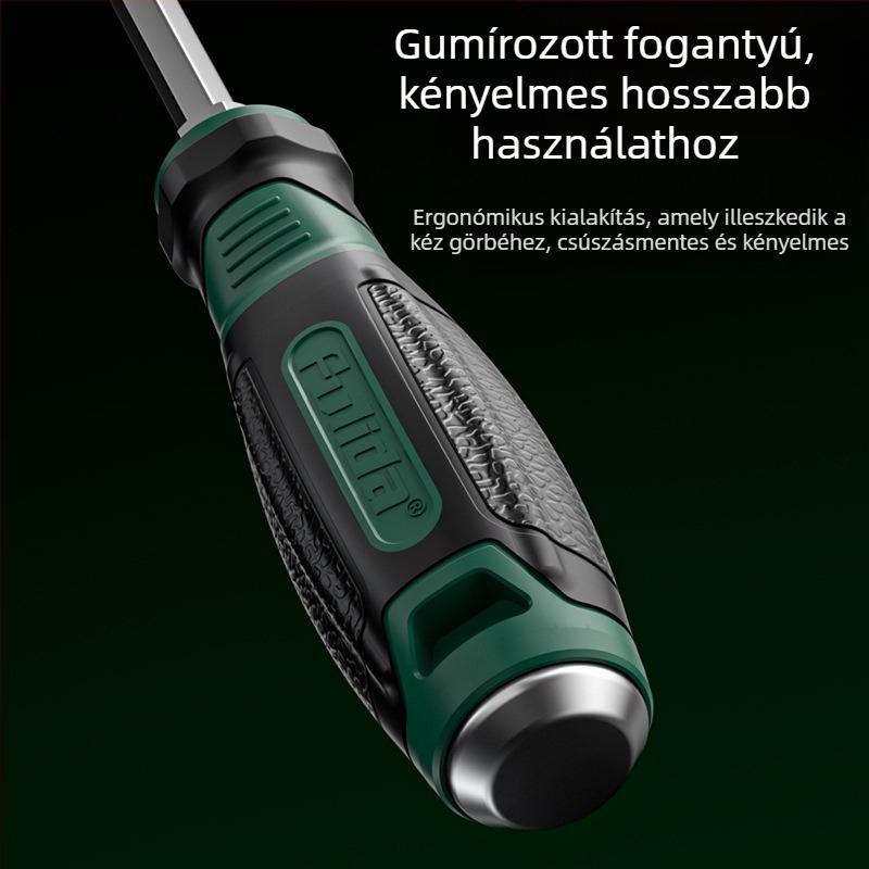 Cr-V acélból készült többfejes mágneses csavarhúzó, keresztes fej, magas keménységű és ütésálló