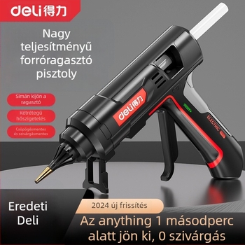Deli ragasztópisztoly meleg ragasztóhoz – nagy teljesítményű, ipari szintű, háztartási kézműves projektekhez, kompatibilis meleg ragasztórudakkal