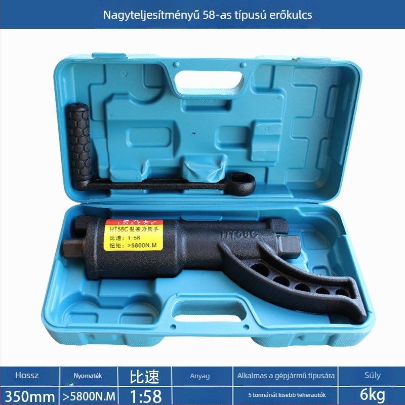 Treatise Teherautó gumi kulcs – munkaerő-megtakarítás, nehéz kivitel, króm-vanádium acél, gumiabroncs-csere eszköz