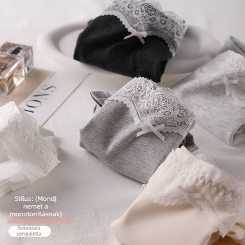 Boxeralsó tinédzser lányoknak, antibakteriális, lélegző, 100% pamut, középmagas derék, sima szövés