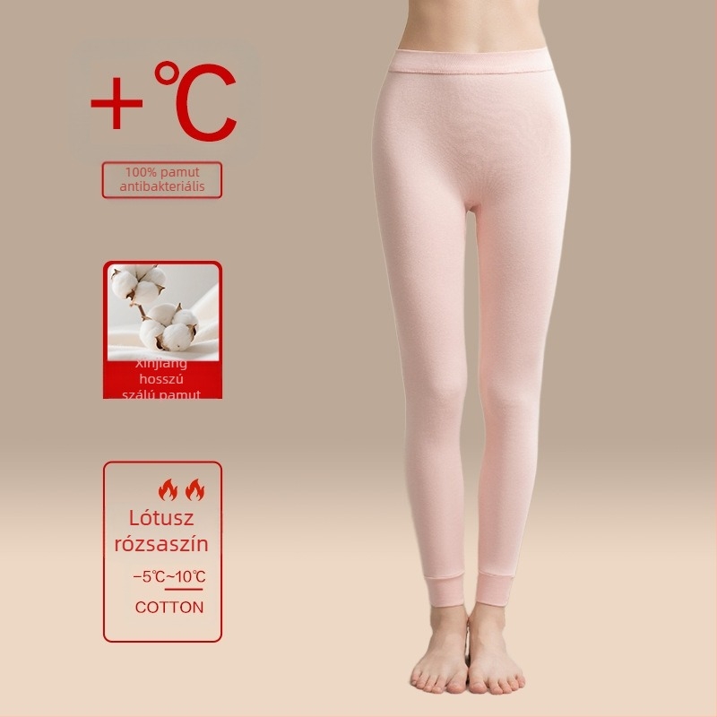 Női pamut hőtartó leggings, vékony, karcsú fazon, őszi-téli szezonra