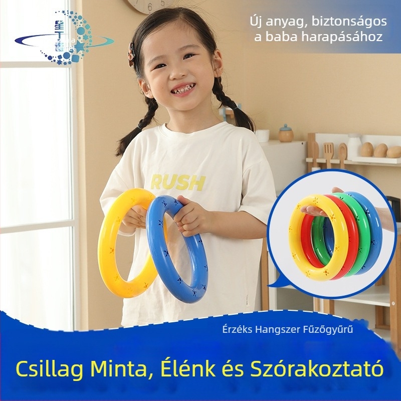 Star dinno Műanyag interaktív kézcsengő játék 4–6 éveseknek — reggeli torna, hangos funkció, fejlesztés koordinációja, 3C tanúsítvány: 2020012203303333