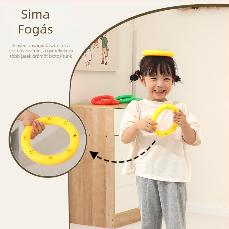 Star dinno Műanyag interaktív kézcsengő játék 4–6 éveseknek — reggeli torna, hangos funkció, fejlesztés koordinációja, 3C tanúsítvány: 2020012203303333