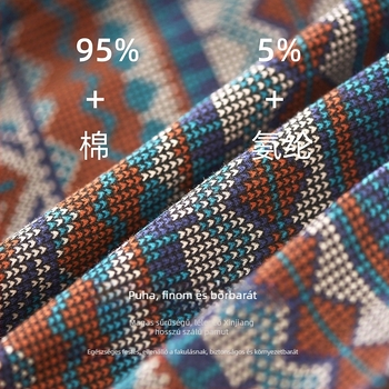 Férfi pamut boxer alsó, középmagasságú derékú, lélegző, gyorsan száradó, 90–95% pamut, geometriai/gradiens/hullám mintázat