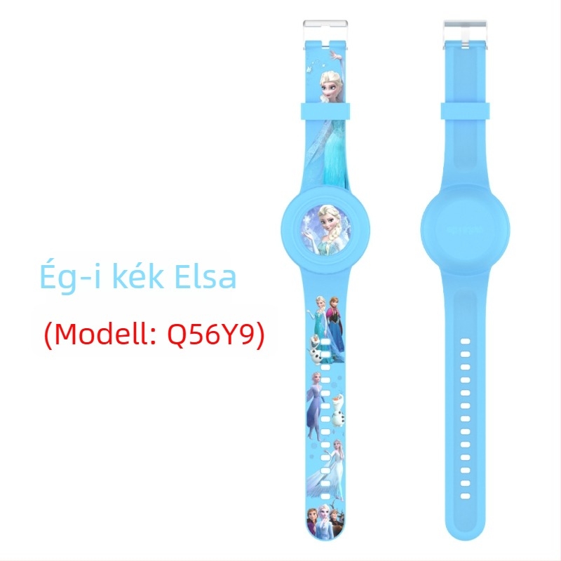 Apple AirTag-hez szilikonból készült vízálló karkötővédő – aranyos rajzfilmszerű stílus, injektált formázás, sor Waterproof Strap Cover, modell Waterproof Strap Cover