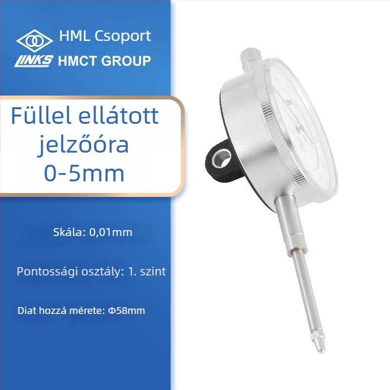Dial indikátor mágneses alapú ütésálló, skála 0-1-3-5-10-30-50, GB1219-2008, márka Ha Amount