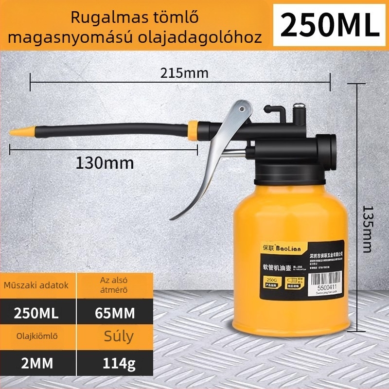Guarantee Union Magasnyomású olajtartály olajpisztollyal — kézi feltöltés