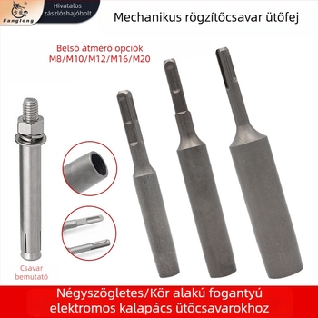 Kromált acél – Mechanikus tágítócsavar ütőhüvely, eszköz rögzítéshez ankerhez, nemzeti szabvány, 1 darabos készlet gépjavításhoz