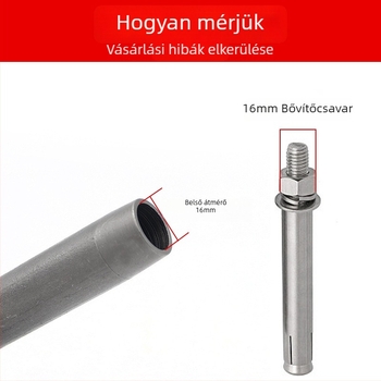 Kromált acél – Mechanikus tágítócsavar ütőhüvely, eszköz rögzítéshez ankerhez, nemzeti szabvány, 1 darabos készlet gépjavításhoz