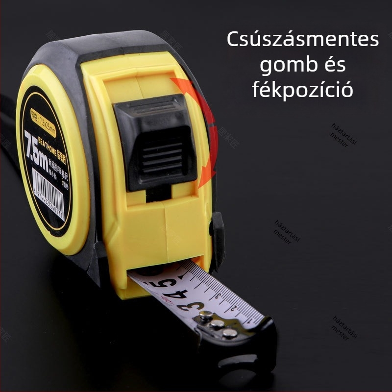 Home Craftsman Acél mérőszalag, esésálló, vastagított és keményített penge, rozsdamentes acél tokkal, 12 db dobozban