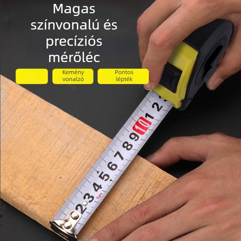 Home Craftsman Acél mérőszalag, esésálló, vastagított és keményített penge, rozsdamentes acél tokkal, 12 db dobozban