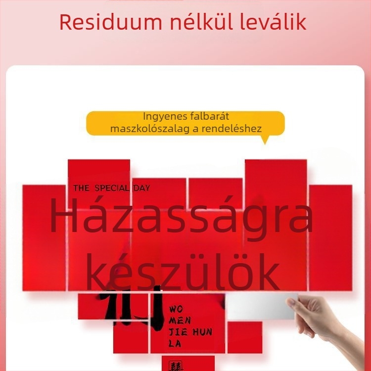 Esküvői fotóháttér – falikép, dekoráció; nem importált; személyes ajándék