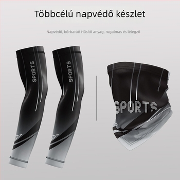 Nyári napvédő karvédők – lélegző Ice Silk keverék, poliészter és spandex, kerékpározáshoz és motorozáshoz