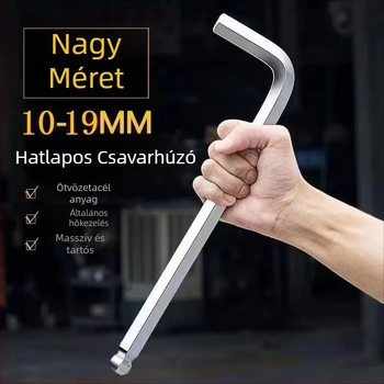 Belső hatszög kulcs készlet, L alakú gömbfejű szerszámok