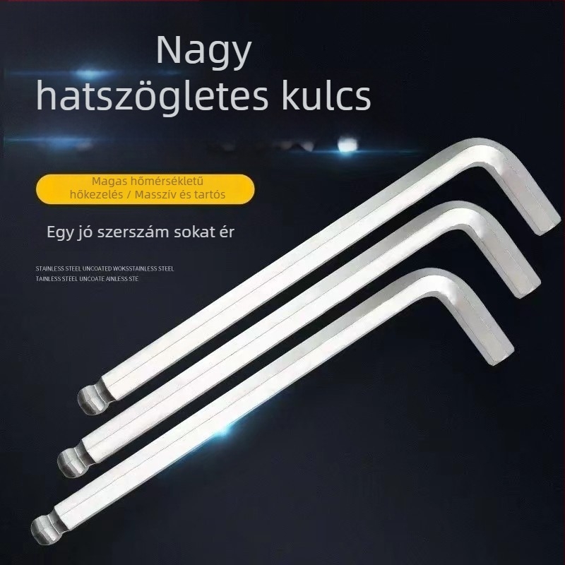 Belső hatszög kulcs készlet, L alakú gömbfejű szerszámok