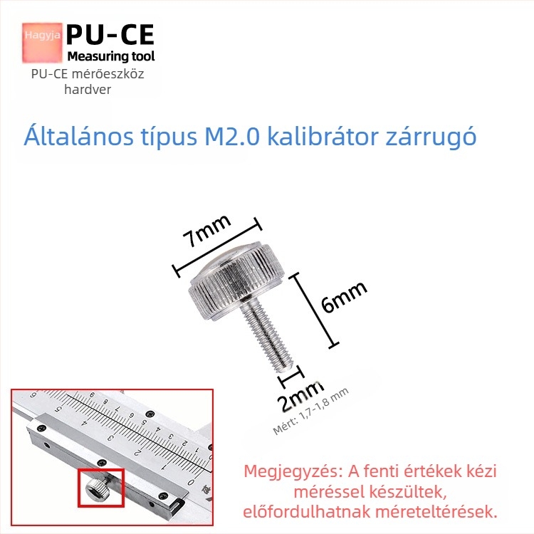 6E3X Vernier tolómérő rögzítőcsavarok készlet — zárócsavarok digitális magasságmérőhöz és mélységmérőhöz