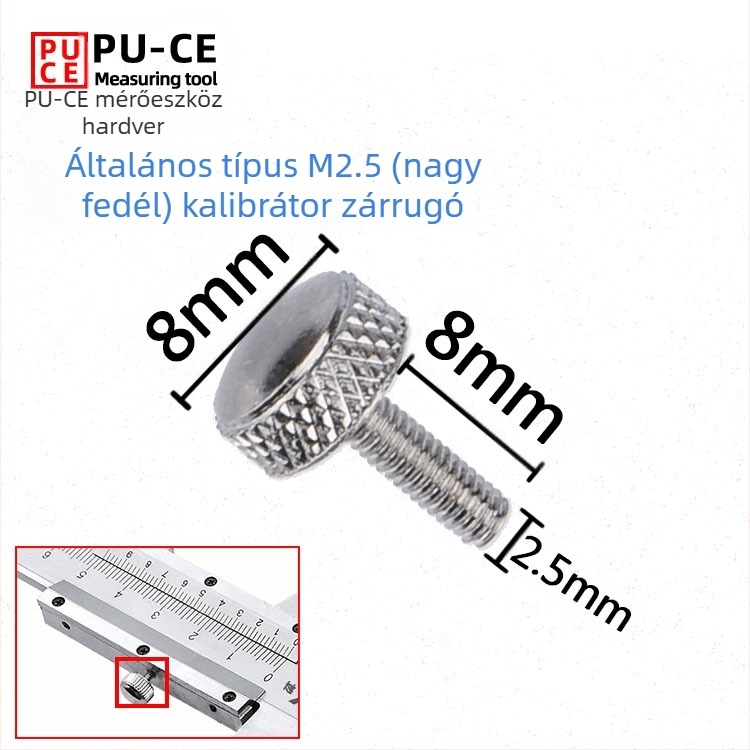 6E3X Vernier tolómérő rögzítőcsavarok készlet — zárócsavarok digitális magasságmérőhöz és mélységmérőhöz