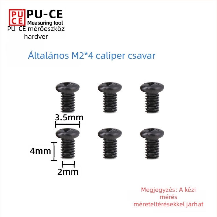 6E3X Vernier tolómérő rögzítőcsavarok készlet — zárócsavarok digitális magasságmérőhöz és mélységmérőhöz