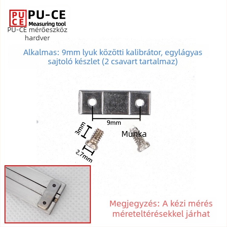 6E3X Vernier tolómérő rögzítőcsavarok készlet — zárócsavarok digitális magasságmérőhöz és mélységmérőhöz
