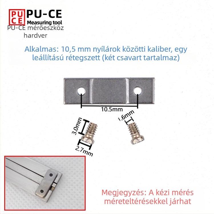 6E3X Vernier tolómérő rögzítőcsavarok készlet — zárócsavarok digitális magasságmérőhöz és mélységmérőhöz