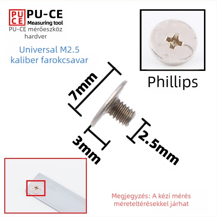 6E3X Vernier tolómérő rögzítőcsavarok készlet — zárócsavarok digitális magasságmérőhöz és mélységmérőhöz
