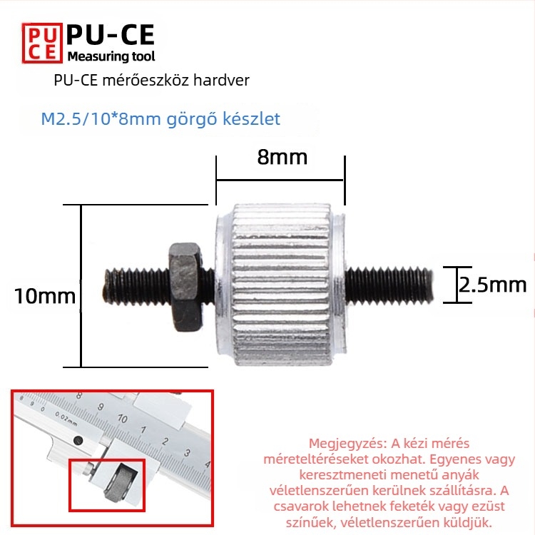 6E3X Vernier tolómérő rögzítőcsavarok készlet — zárócsavarok digitális magasságmérőhöz és mélységmérőhöz