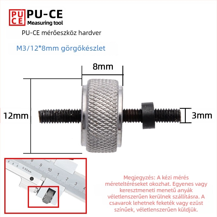 6E3X Vernier tolómérő rögzítőcsavarok készlet — zárócsavarok digitális magasságmérőhöz és mélységmérőhöz