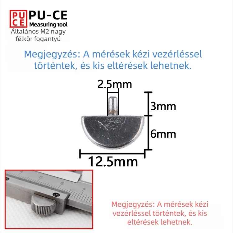 6E3X Vernier tolómérő rögzítőcsavarok készlet — zárócsavarok digitális magasságmérőhöz és mélységmérőhöz