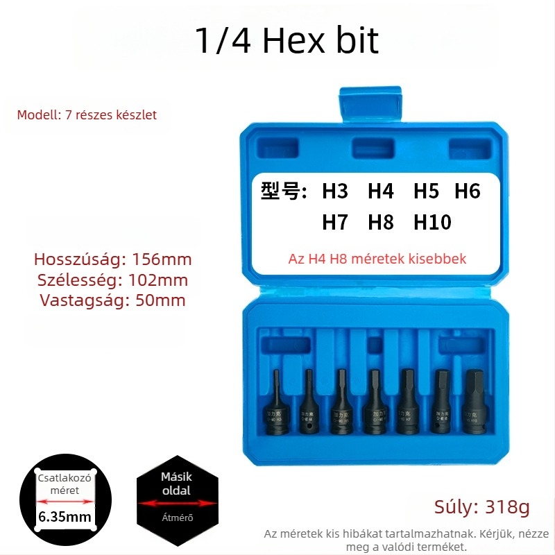 Galic pneumatikus hatszögtű csavarbehajtó gyorscserével, króm-molibdén acél, Zhejiang eredetű