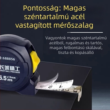 Great Wall Seiko mérőszalag – magas széntartalmú acél, három fék, Luban vonalzó