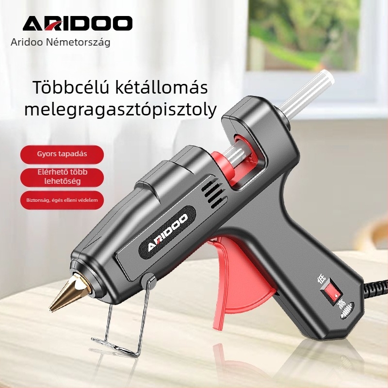 Forró ragasztópisztoly, 11 mm átmérő, erős, kézi, otthoni használatra, Airuidun
