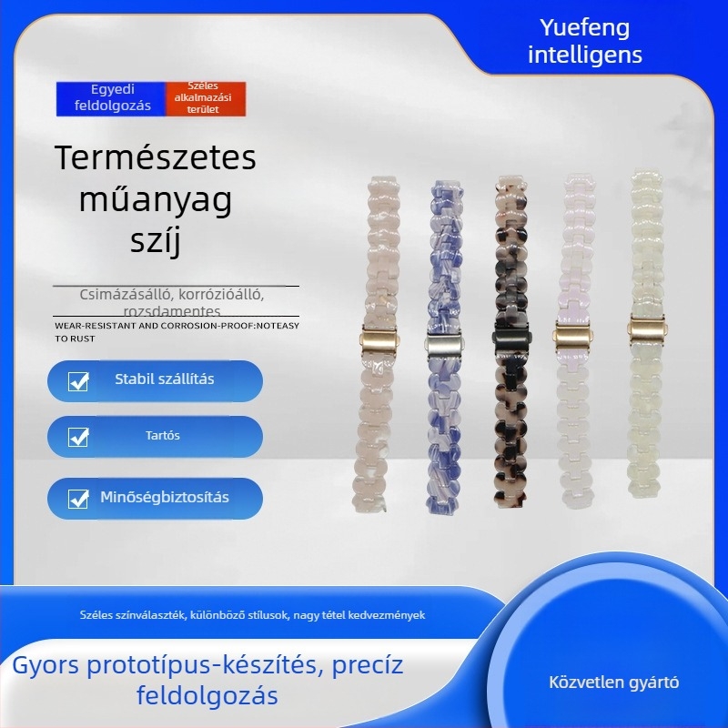 FY fém Apple Watch szíj összecsukható csattal – divatos stílus, kompatibil Apple Watch, súly 3.2 g