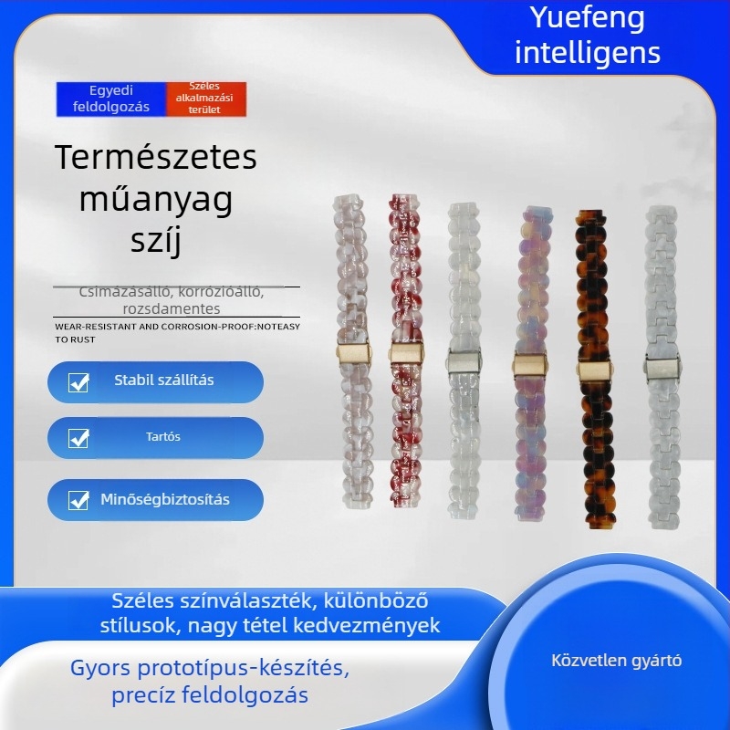 FY fém Apple Watch szíj összecsukható csattal – divatos stílus, kompatibil Apple Watch, súly 3.2 g