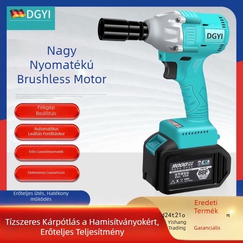 DGYI Brushless Ütőkulcs — Magas Nyomaték, 50V, 3500 Ütésszám