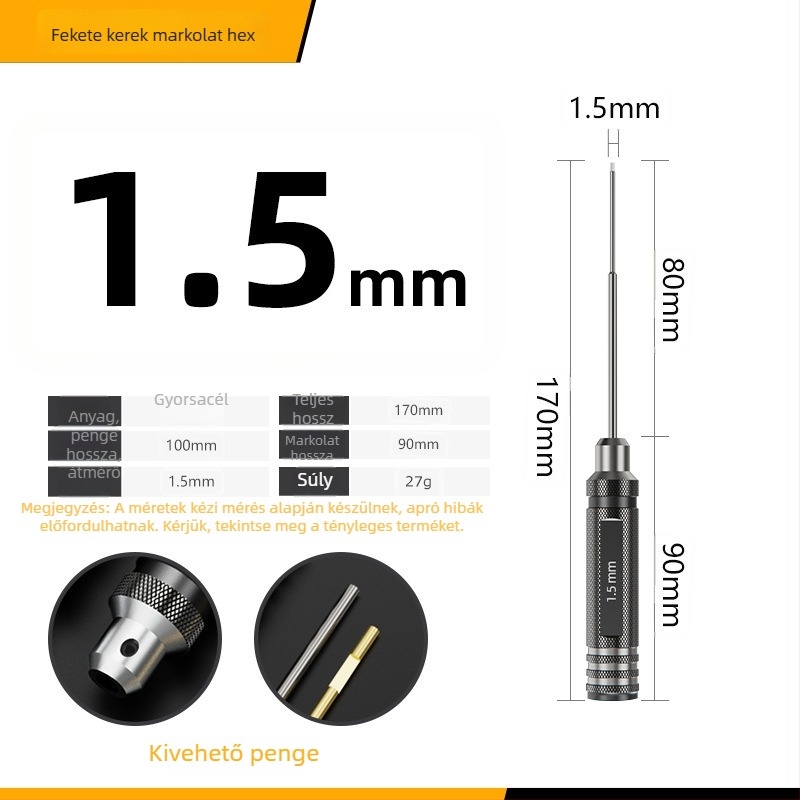 VDE szigetelőanyagú hatszögletű csavarhúzó és kulcs készlet modellek repülőgépekhez, több mint 200 készlet, építésre, vágó formátum