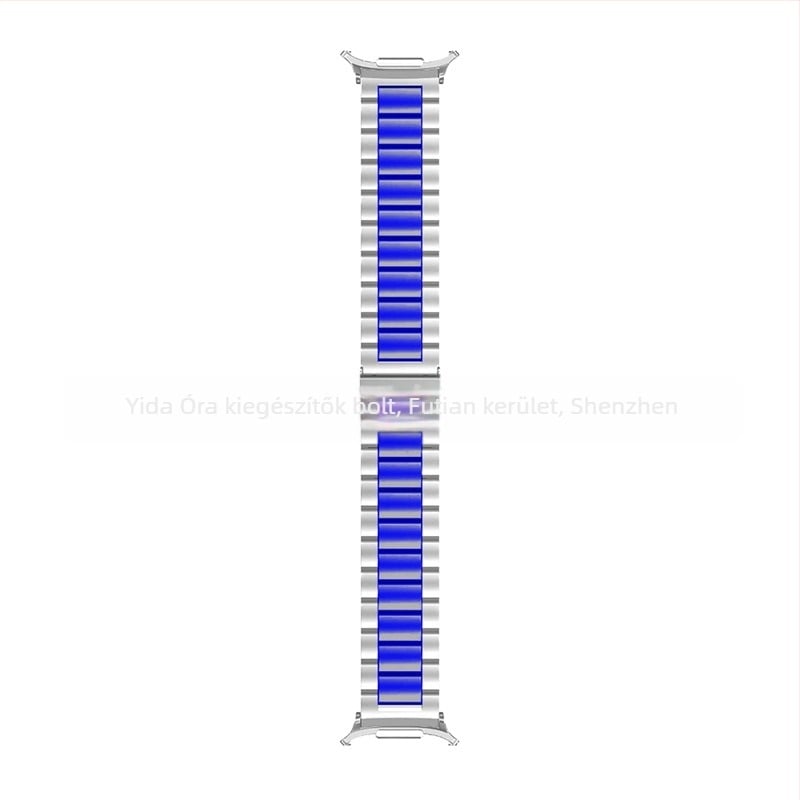 Samsung Galaxy Watch7 Ultra rozsdamentes acél szíj, összecsukható csat, üzleti stílus, tömeg 100 g