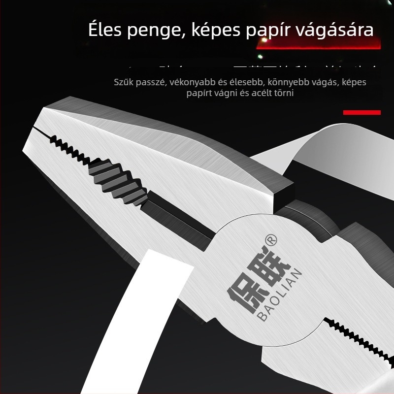 Tűhegyes és ferde orrú fogó elektroműszakiak számára, erőkímélő, ipari minőségű kéziszerszámok