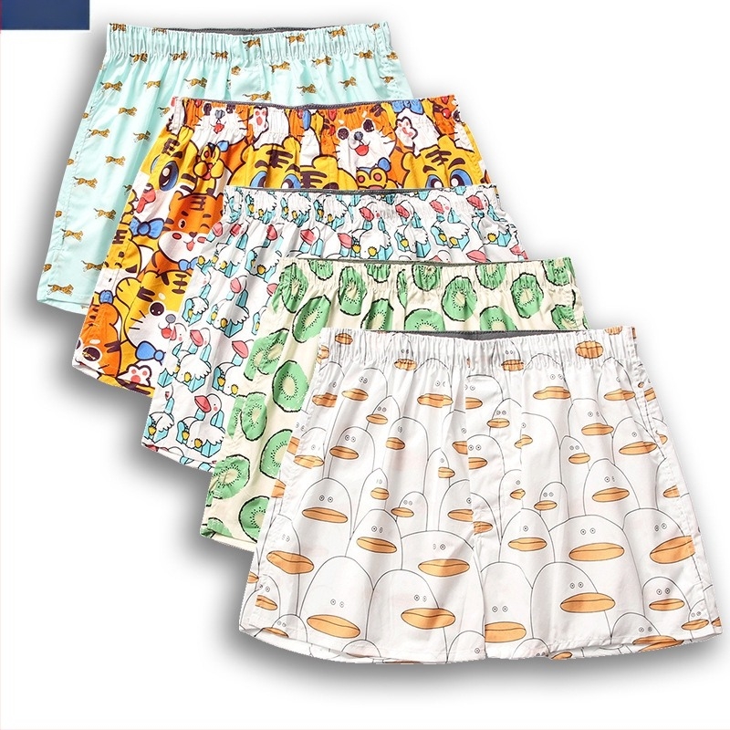 Tumi férfi pamut boxer brief, szövött pamut, 100% pamut, rajzfilm mintás, középmagas derék, lélegző